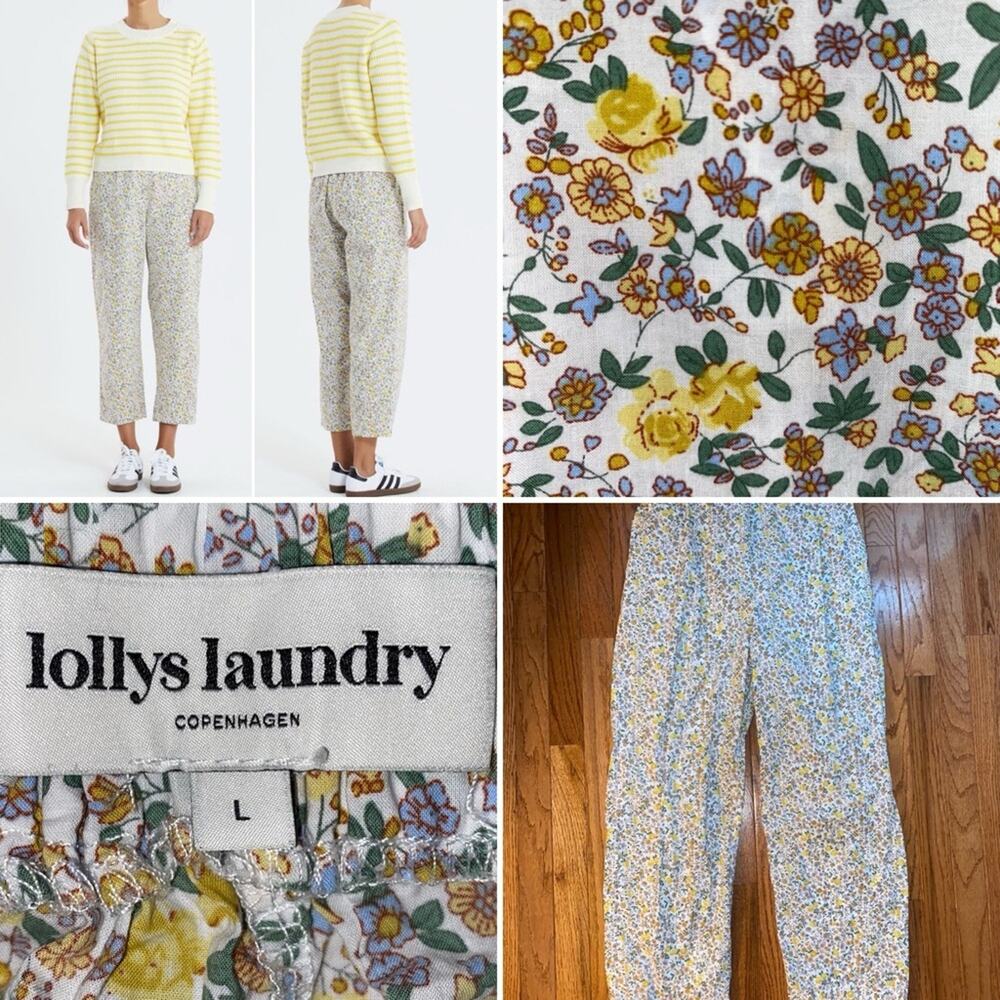 Lollys Laundry | Garmentory | Maisie Yellow Cotton Floral Pant Womens LG EUC